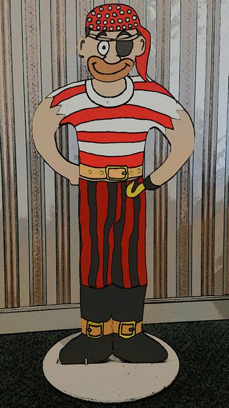 Pete, the Lakeview Pirates Club Mascot